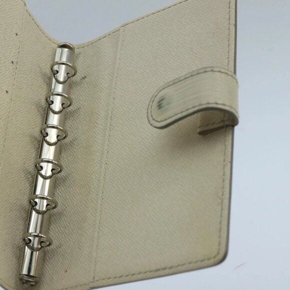 LOUIS VUITTON Epi Agenda PM Day Planner Cover White R2005J LV Auth 103668 - Picture 12 of 16